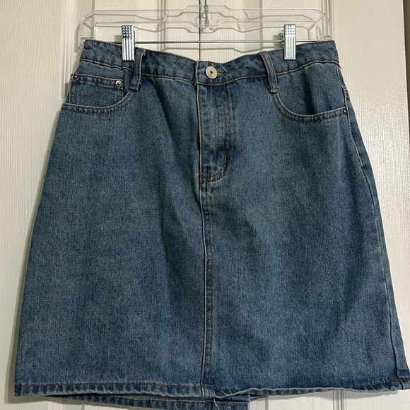 Chouyatou Fashion Jean Skirt Size Small - Picture 2 of 8